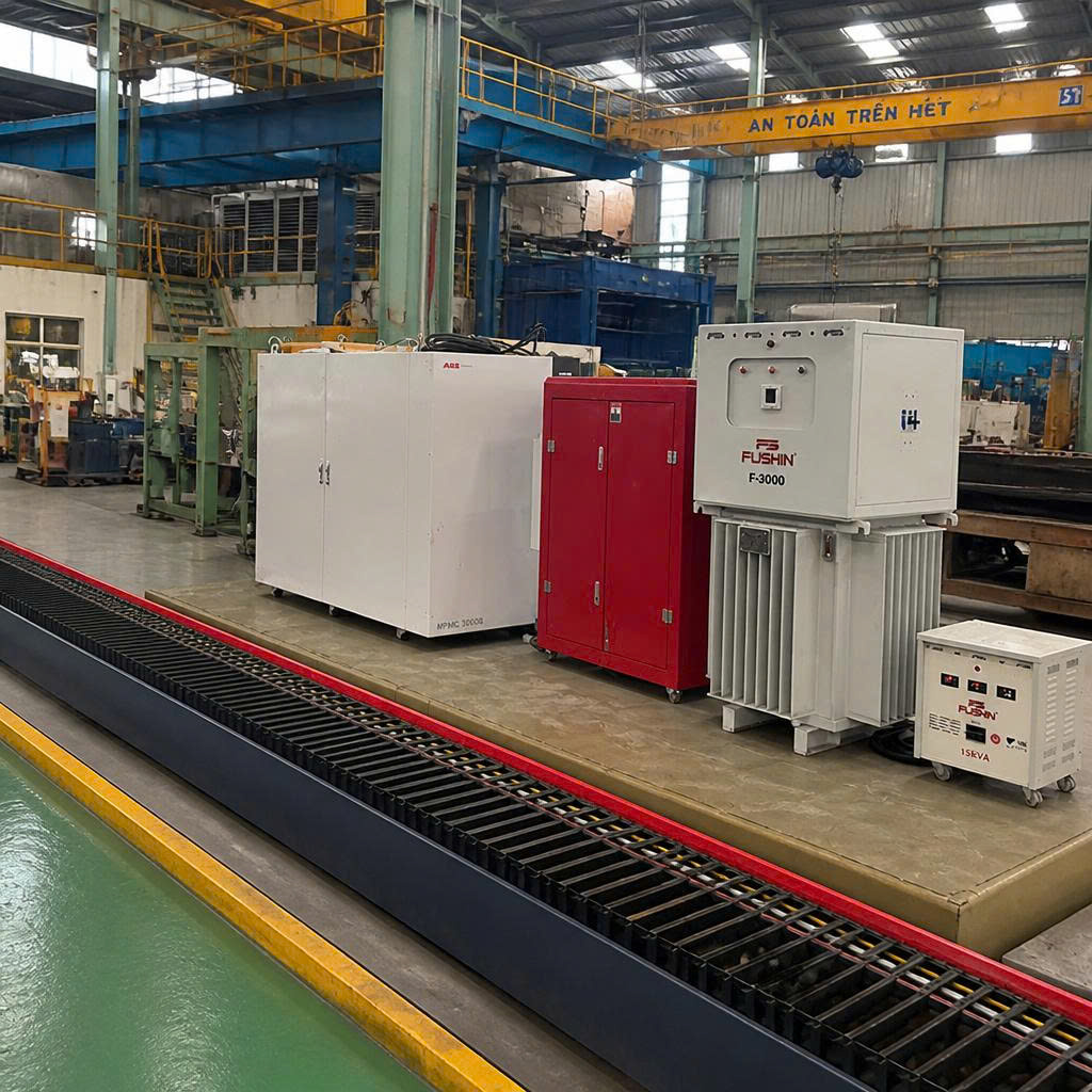 Quy trình lắp đặt ổn áp 3 pha ngâm dầu 300kVA Fushin đúng kỹ thuật