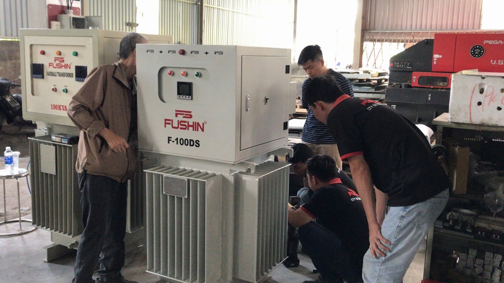 Kiểm tra tesl máy ổn áp 100kva trước khi lắp đặt