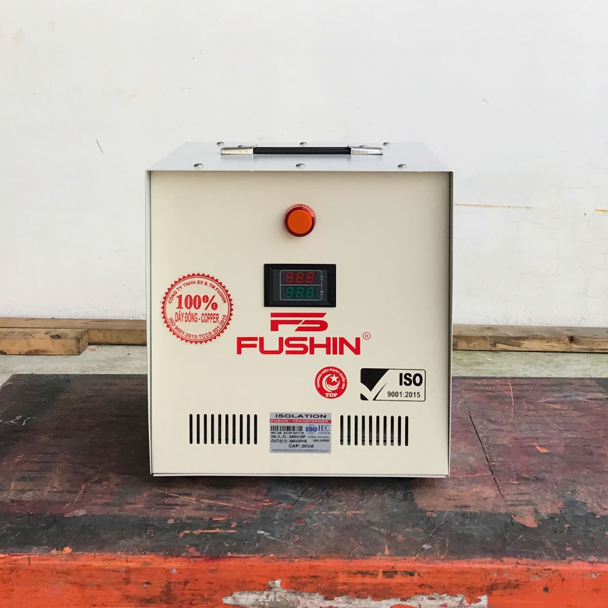 Biến áp cách ly 3 pha 380V ra 380V 3KVA