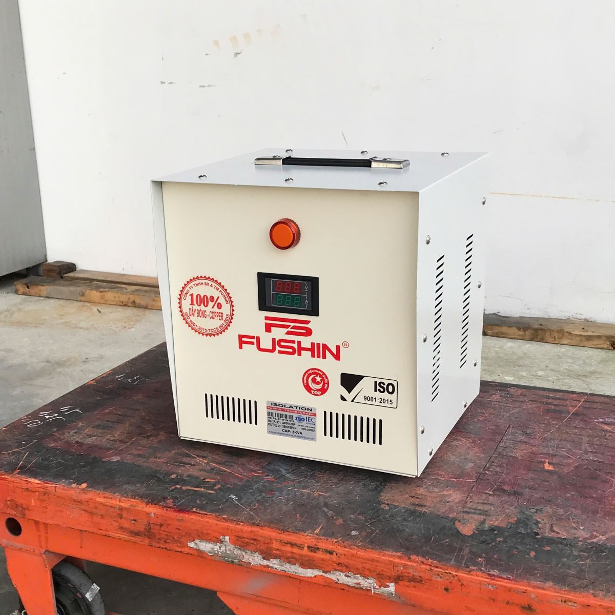 Biến áp cách ly 3 pha 380V ra 380V 3KVA