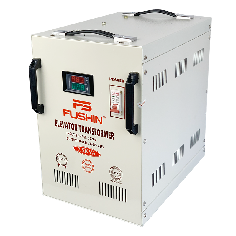 Biến áp tự ngẫu 1 pha 220V/380V 7.5kva FUSHIN