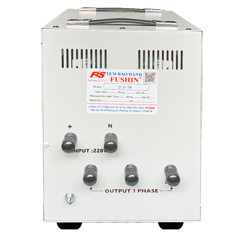 Ổn áp 1 pha 5KVA dải 90V-250V