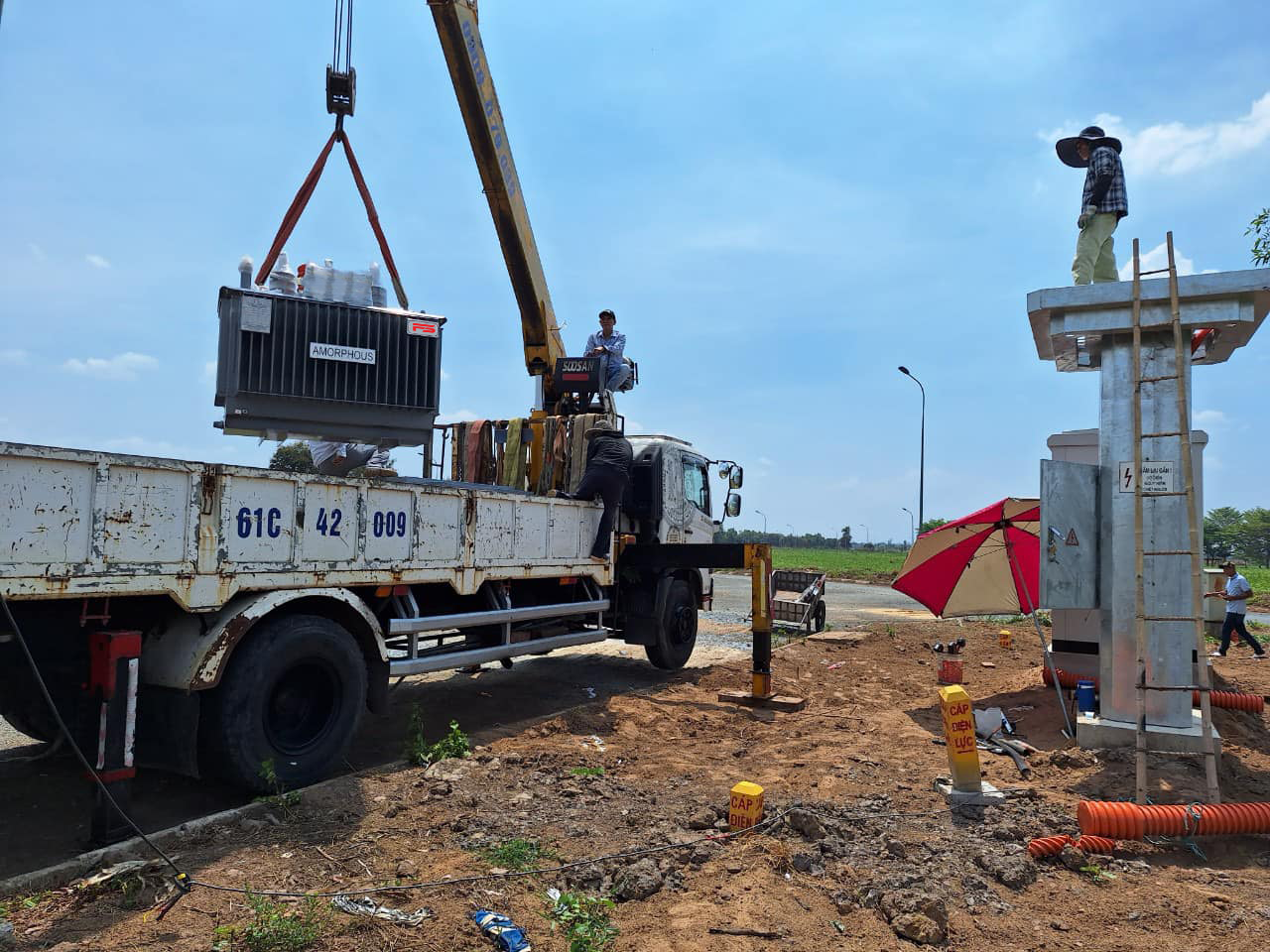 Máy biến áp 3 pha Amorphous 22/0.4kV 50KVA