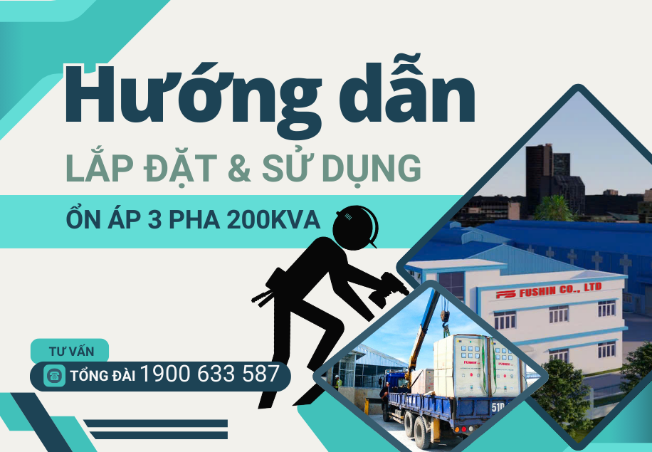 Hướng dẫn lắp đặt và sử dụng ổn áp 3 pha lioa fushin robot hanshin