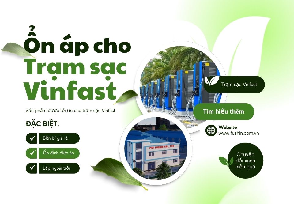 Ổn áp cho trạm sạc vinfast