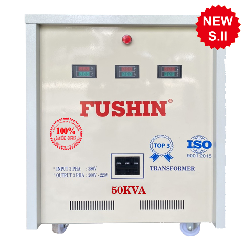 Tự ngẫu 3P 380V/220V 6KVA - Dây Đồng