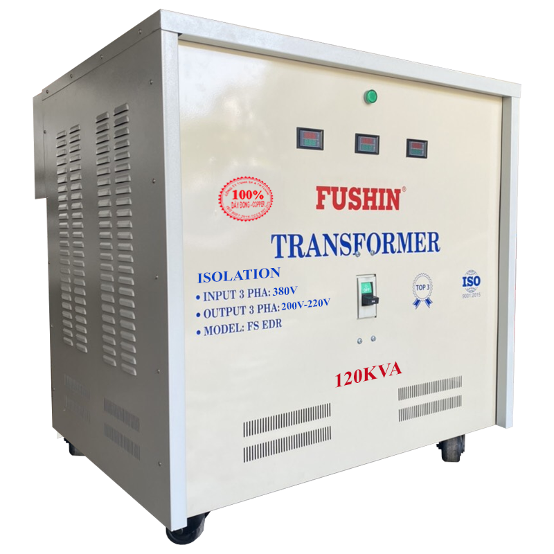 Biến áp 3P cách ly 380V/220V 120KVA- Dây Đồng