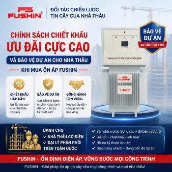 Báo Giá Ổn Áp 3 Pha Ngâm Dầu Fushin 400kVA Chiết Khấu Cao Dự Án