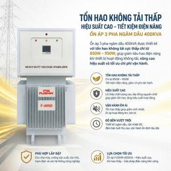 Dùng Ổn Áp Ngâm Dầu 400kVA Fushin Có Tốn Điện Không? Tổn Hao Thực Tế