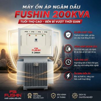 Ổn Áp Ngâm Dầu Fushin 200kVA: Hiệu Suất Cao, Giá Tốt