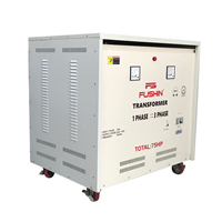 Biến áp 1P 220V ra 3P 220V-380V 75HP Fushin