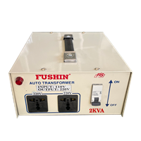 Biến áp tự ngẫu 110V ra 220V 2KVA Fushin