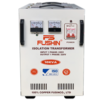 BIẾN ÁP CÁCH LY 1 PHA 220V/220V - 10KVA - 100% DÂY ĐỒNG